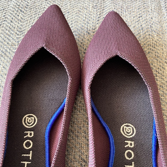Rothy's The Point Ballet Flats Women’s Deep Purple Textile Size: 9.5 - Picture 9 of 16